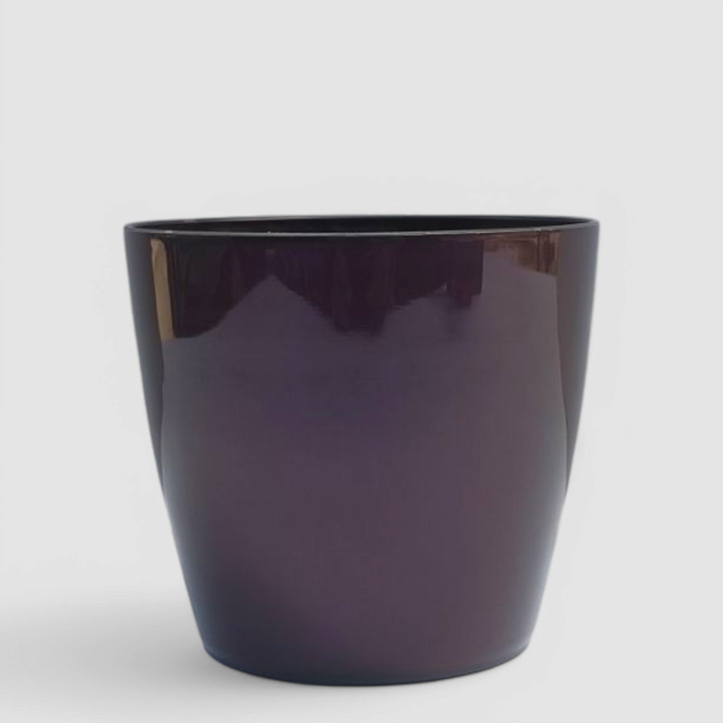 Metallic Burgundy Round Outer Pot | Set of 10