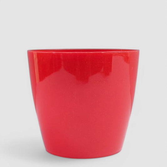 Glitter Red Round Outer Pot | Set of 10