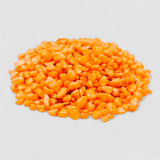 Orange Pebble Stones -  Small Size